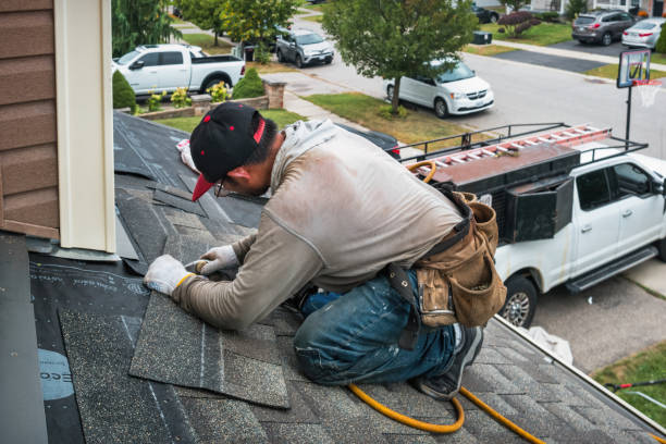 Professional Roof Leak Repair technician working in Lewiston, UT